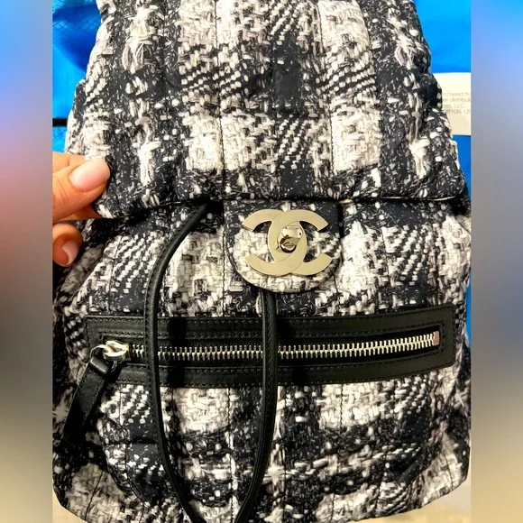 CHANEL | Bags | Chanel Nylon Tweed Backpack Reduced | Poshmark display picture 1
